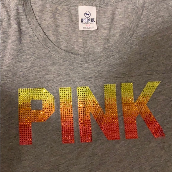 Pink Rhinestone Tee - Picture 2 of 2